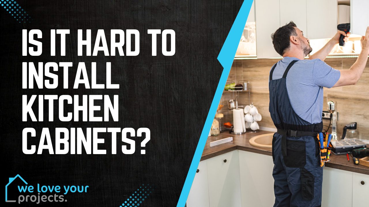 Is it hard to install kitchen cabinets