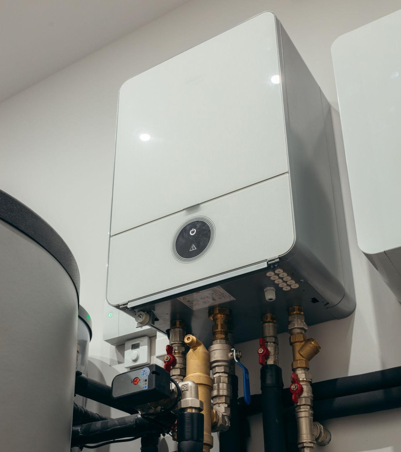 Modern boiler installed in a Glasgow home
